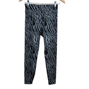 Women's‎ Koral by Ilana Kugel Animal Print Zebra Striped High Rise Leggings S
